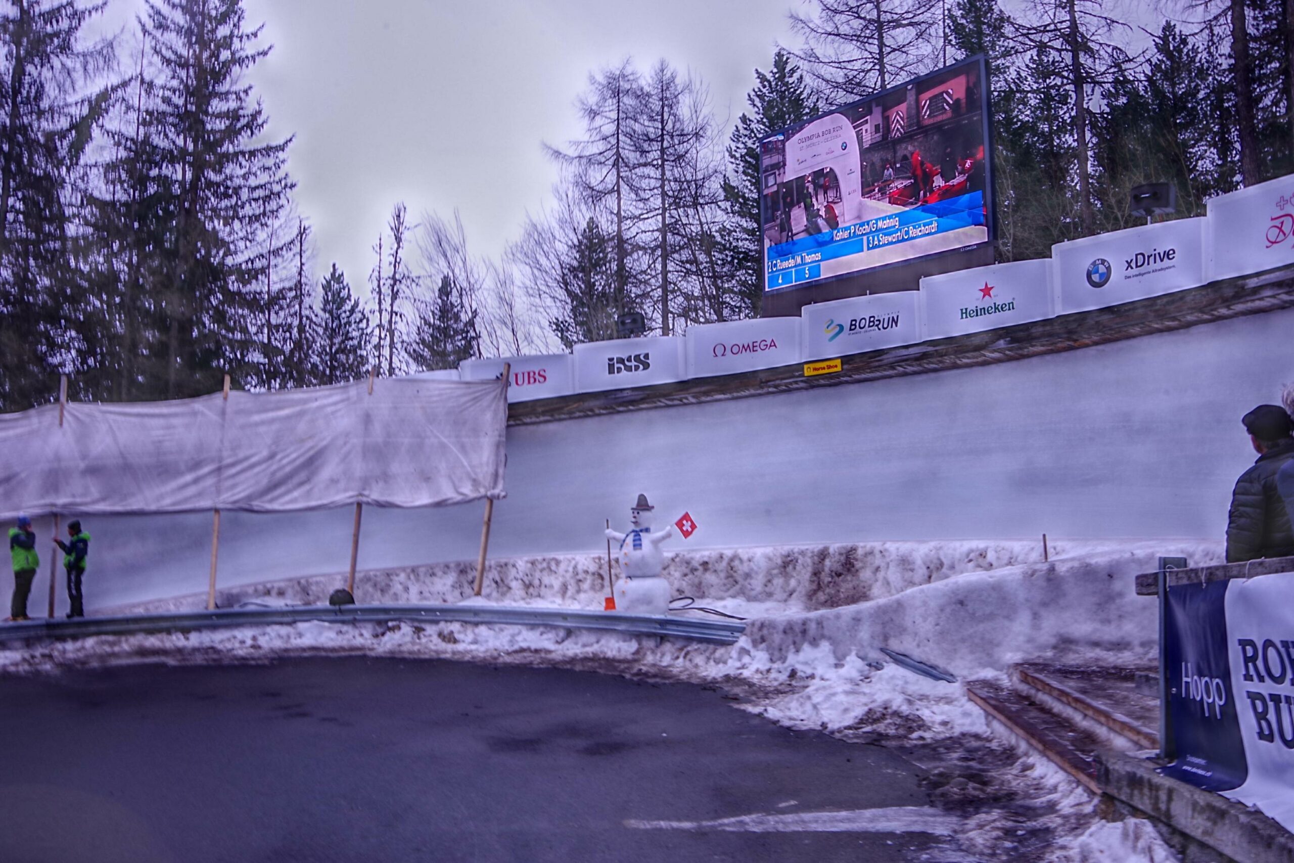 Bobsleigh, switzerland, track, ice